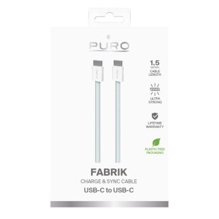 Kabel Puro Fabrik USB-C - USB-C 1,5m 60W 480mbps - niebieski