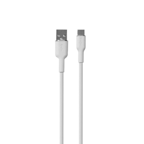 Kabel Puro Soft USB-A - USB-C 1,5m - biały Kabel Puro Soft USB-A - USB-C 1,5m - biały