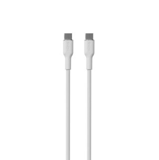 Kabel Puro Soft USB-C - USB-C 60W 1,5m silikonowy- biały