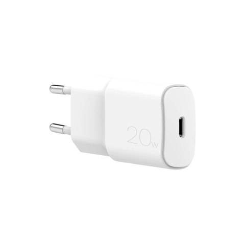 Ładowarka sieciowa Puro White 20W Power Delivery USB-C - biała Ładowarka sieciowa Puro White 20W Power Delivery USB-C - biała