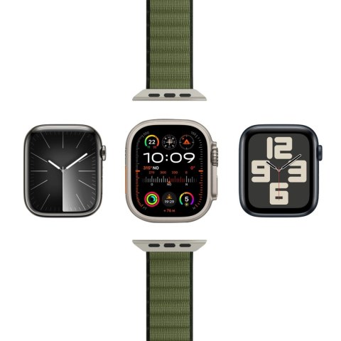 Pasek nylonowy Puro Extreme do Apple Watch 42 / 44 / 45 / 49 mm - ciemnozielony Pasek nylonowy Puro Extreme do Apple Watch 42 / 44 / 45 / 49 mm - ciemnozielony