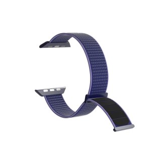 Pasek nylonowy Puro Sport do Apple Watch 42 / 44 / 45 / 49 mm - niebieski