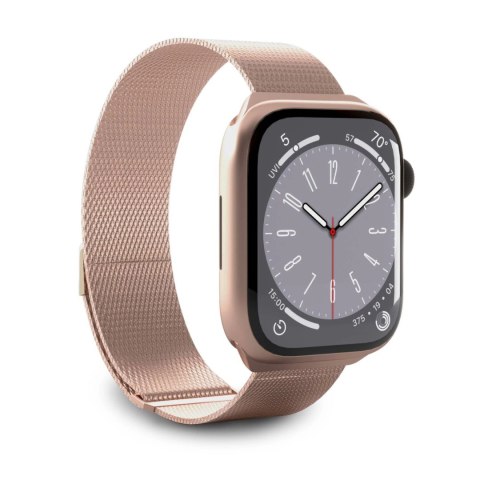 Pasek ze stali nierdzewnej Puro Milanese do Apple Watch 38 / 40 / 41 mm - różowy Pasek ze stali nierdzewnej Puro Milanese do Apple Watch 38 / 40 / 41 mm - różowy