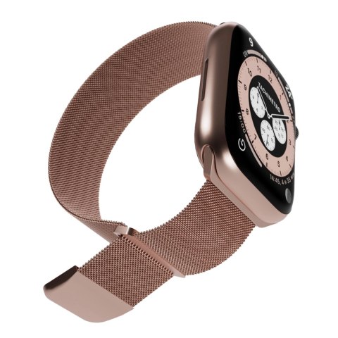 Pasek ze stali nierdzewnej Puro Milanese do Apple Watch 38 / 40 / 41 mm - różowy Pasek ze stali nierdzewnej Puro Milanese do Apple Watch 38 / 40 / 41 mm - różowy