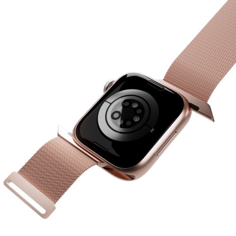 Pasek ze stali nierdzewnej Puro Milanese do Apple Watch 38 / 40 / 41 mm - różowy Pasek ze stali nierdzewnej Puro Milanese do Apple Watch 38 / 40 / 41 mm - różowy