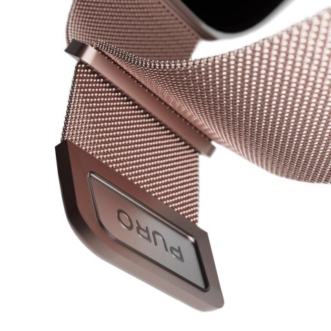 Pasek ze stali nierdzewnej Puro Milanese do Apple Watch 38 / 40 / 41 mm - różowy Pasek ze stali nierdzewnej Puro Milanese do Apple Watch 38 / 40 / 41 mm - różowy