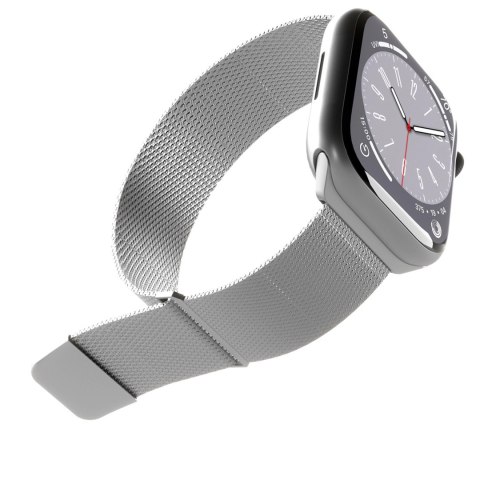 Pasek ze stali nierdzewnej Puro Milanese do Apple Watch 42 / 44 / 45 / 49 mm - srebrny Pasek ze stali nierdzewnej Puro Milanese do Apple Watch 42 / 44 / 45 / 49 mm - srebrny