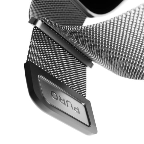 Pasek ze stali nierdzewnej Puro Milanese do Apple Watch 42 / 44 / 45 / 49 mm - srebrny Pasek ze stali nierdzewnej Puro Milanese do Apple Watch 42 / 44 / 45 / 49 mm - srebrny
