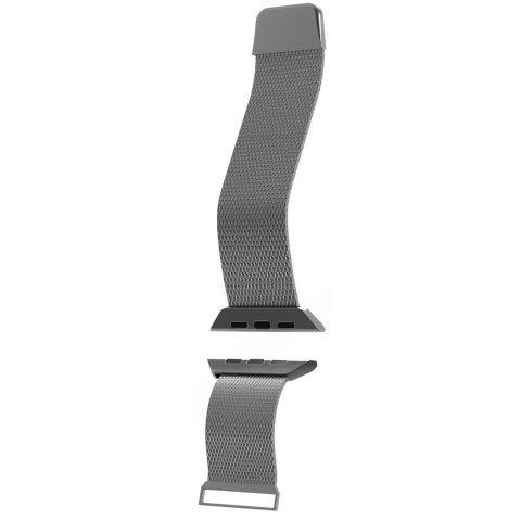 Pasek ze stali nierdzewnej Puro Milanese do Apple Watch 42 / 44 / 45 / 49 mm - srebrny Pasek ze stali nierdzewnej Puro Milanese do Apple Watch 42 / 44 / 45 / 49 mm - srebrny