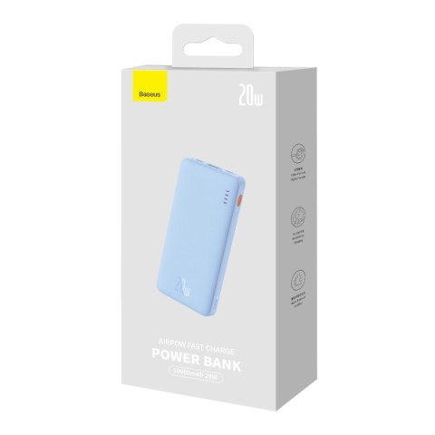 Powerbank Baseus Airpow 20W 10000mAh - niebieski