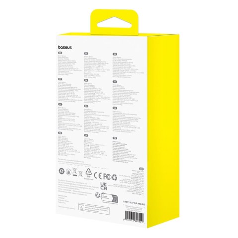 Powerbank Baseus Airpow 20W 20000mAh z białym kablem Baseus Simple Series USB-A - USB-C 50cm - niebieski