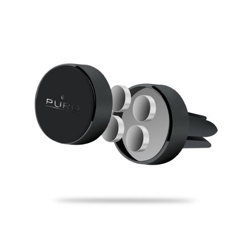 Uchwyt samochodowy Puro Magnet Holder z Mag Safe na kratkę nawiewu, magnetyczny - czarny Uchwyt samochodowy Puro Magnet Holder z Mag Safe na kratkę nawiewu, magnetyczny - czarny