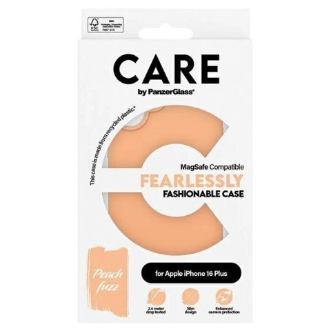 Etui CARE by PanzerGlass Fashion Case z MagSafe na iPhone 16 Plus - pomarańczowe Etui CARE by PanzerGlass Fashion Case z MagSafe na iPhone 16 Plus - pomarańczowe