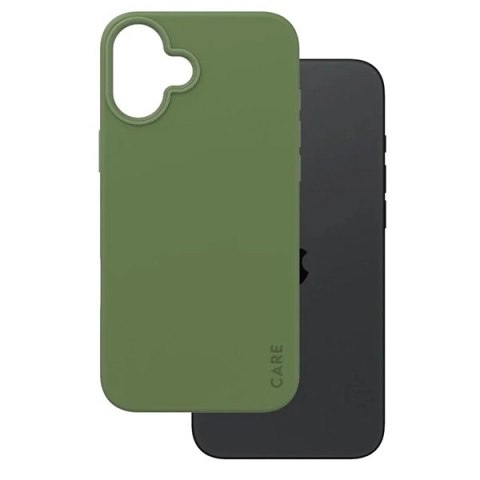 Etui CARE by PanzerGlass Fashion Case z MagSafe na iPhone 16 Plus - zielone Etui CARE by PanzerGlass Fashion Case z MagSafe na iPhone 16 Plus - zielone