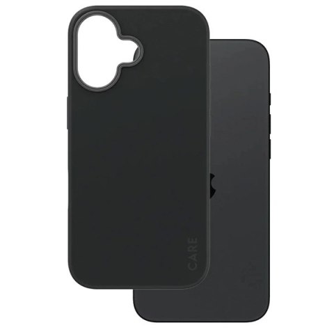 Etui CARE by PanzerGlass Fashion Case z MagSafe na iPhone 16 - czarne Etui CARE by PanzerGlass Fashion Case z MagSafe na iPhone 16 - czarne