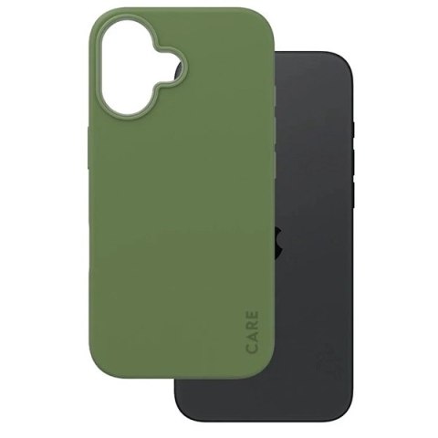 Etui CARE by PanzerGlass Fashion Case z MagSafe na iPhone 16 - zielone Etui CARE by PanzerGlass Fashion Case z MagSafe na iPhone 16 - zielone