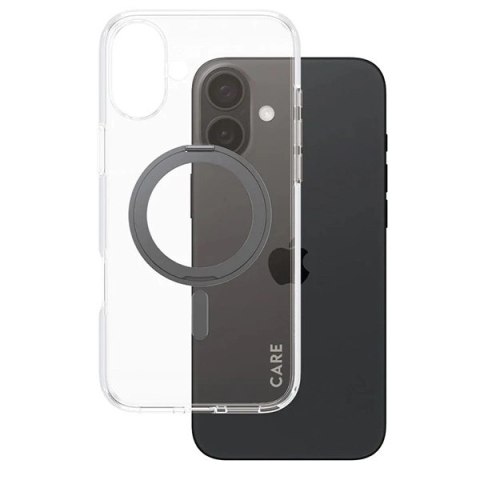 Etui CARE by PanzerGlass Feature Kickstand Case z MagSafe na iPhone 16 Plus - czarne Etui CARE by PanzerGlass Feature Kickstand Case z MagSafe na iPhone 16 Plus - czarne