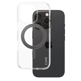 Etui CARE by PanzerGlass Feature Kickstand Case z MagSafe na iPhone 16 Pro - czarne