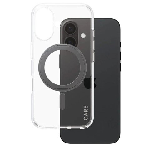 Etui CARE by PanzerGlass Feature Kickstand Case z MagSafe na iPhone 16 - czarne Etui CARE by PanzerGlass Feature Kickstand Case z MagSafe na iPhone 16 - czarne
