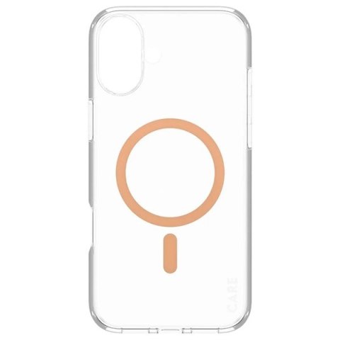 Etui CARE by PanzerGlass Flagship Case z MagSafe na iPhone 16 Plus - pomarańczowe