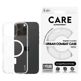 Etui CARE by PanzerGlass Flagship Case z MagSafe na iPhone 16 Pro Max - białe