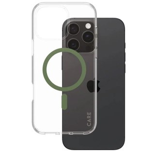 Etui CARE by PanzerGlass Flagship Case z MagSafe na iPhone 16 Pro Max - zielone