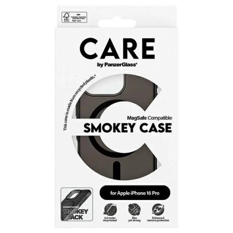 Etui CARE by PanzerGlass Flagship Case z MagSafe na iPhone 16 Pro - półprzezroczyste Etui CARE by PanzerGlass Flagship Case z MagSafe na iPhone 16 Pro - półprzezroczyste
