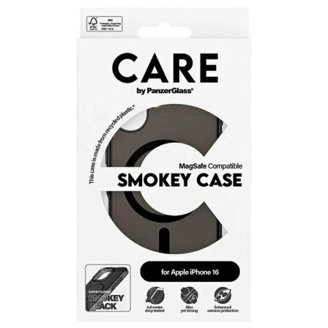 Etui CARE by PanzerGlass Flagship Case z MagSafe na iPhone 16 - półprzezroczyste Etui CARE by PanzerGlass Flagship Case z MagSafe na iPhone 16 - półprzezroczyste