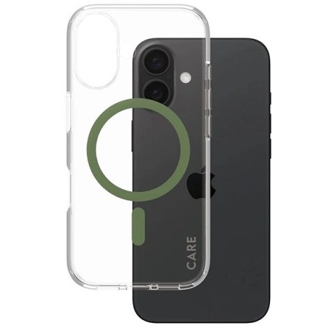 Etui CARE by PanzerGlass Flagship Case z MagSafe na iPhone 16 - zielone Etui CARE by PanzerGlass Flagship Case z MagSafe na iPhone 16 - zielone