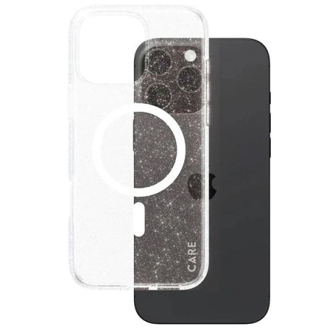 Etui CARE by PanzerGlass Flagship Star Lit Case z MagSafe na iPhone 16 Pro Max - białe Etui CARE by PanzerGlass Flagship Star Lit Case z MagSafe na iPhone 16 Pro Max - białe