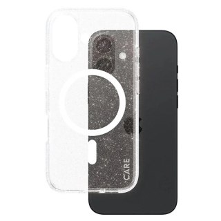 Etui CARE by PanzerGlass Flagship Star Lit Case z MagSafe na iPhone 16 - białe
