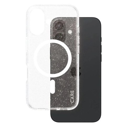Etui CARE by PanzerGlass Flagship Star Lit Case z MagSafe na iPhone 16 - białe Etui CARE by PanzerGlass Flagship Star Lit Case z MagSafe na iPhone 16 - białe