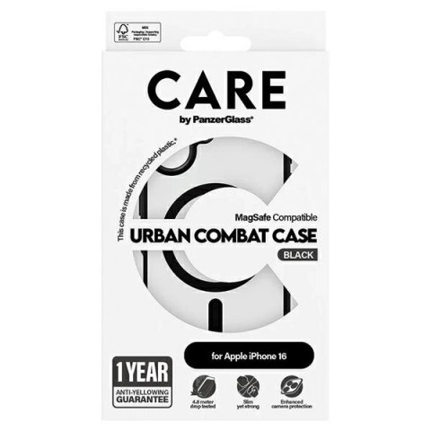 Etui CARE by PanzerGlass Flagship Urban Case z MagSafe na iPhone 16 - przezroczyste Etui CARE by PanzerGlass Flagship Urban Case z MagSafe na iPhone 16 - przezroczyste