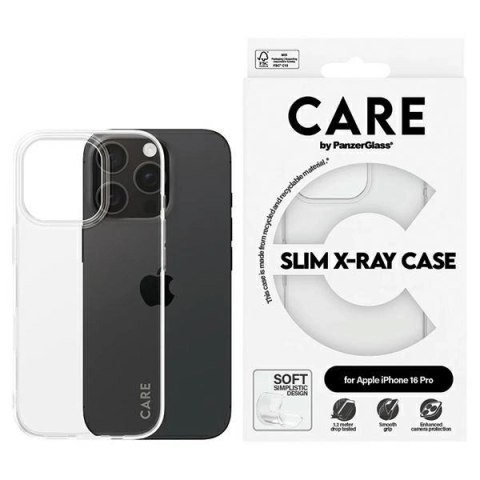 Etui CARE by PanzerGlass X-Ray Soft Basic Case z MagSafe na iPhone 16 Pro - przezroczyste Etui CARE by PanzerGlass X-Ray Soft Basic Case z MagSafe na iPhone 16 Pro - przezroczyste