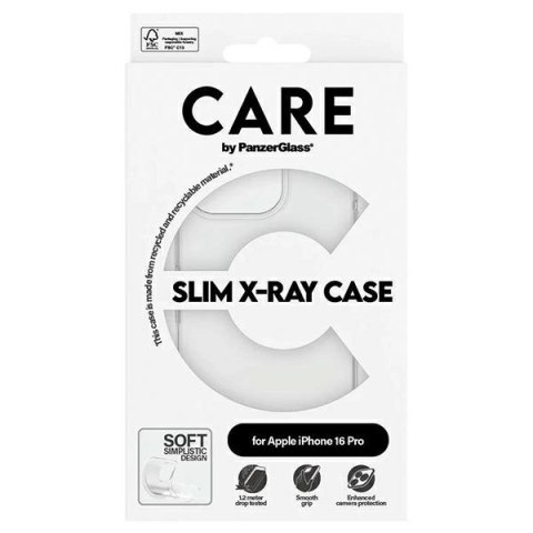 Etui CARE by PanzerGlass X-Ray Soft Basic Case z MagSafe na iPhone 16 Pro - przezroczyste Etui CARE by PanzerGlass X-Ray Soft Basic Case z MagSafe na iPhone 16 Pro - przezroczyste