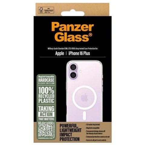 Etui PanzerGlass HardCase z MagSafe na iPhone 16 Plus - białe Etui PanzerGlass HardCase z MagSafe na iPhone 16 Plus - białe