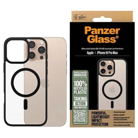 Etui PanzerGlass HardCase z MagSafe na iPhone 16 Pro Max - czarne Etui PanzerGlass HardCase z MagSafe na iPhone 16 Pro Max - czarne