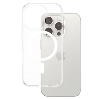 Etui PanzerGlass HardCase z MagSafe na iPhone 16 Pro - białe