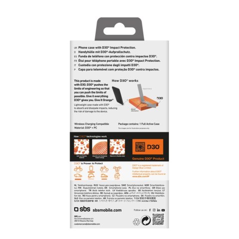 Etui SBS Full Active D3O do iPhone 16 Pro Max - czarne Etui SBS Full Active D3O do iPhone 16 Pro Max - czarne
