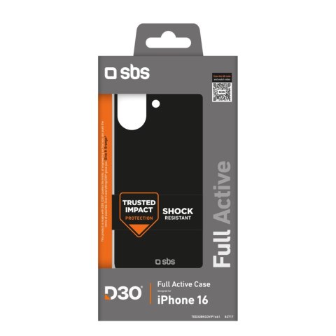 Etui SBS Full Active D3O do iPhone 16 - czarne Etui SBS Full Active D3O do iPhone 16 - czarne