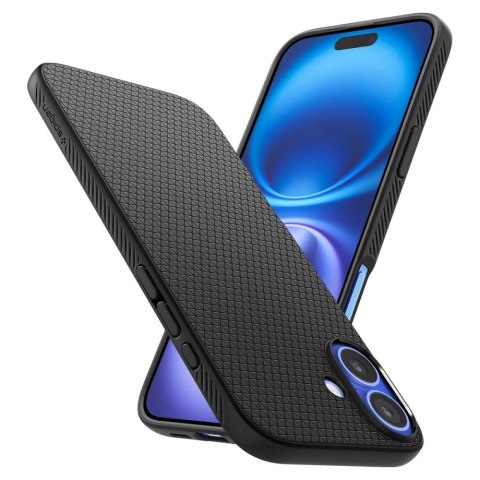 Etui Spigen Liquid Air na iPhone 16 Plus - czarne