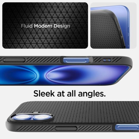 Etui Spigen Liquid Air na iPhone 16 Plus - czarne