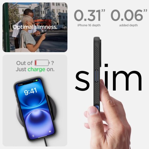 Etui Spigen Liquid Air na iPhone 16 Plus - czarne