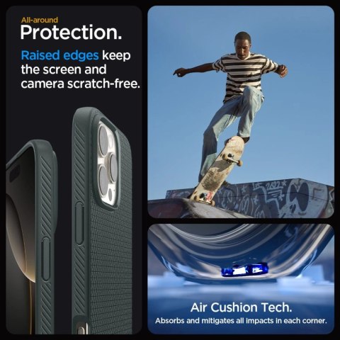 Etui Spigen Liquid Air na iPhone 16 Pro Max - zielone Etui Spigen Liquid Air na iPhone 16 Pro Max - zielone