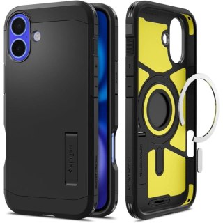 Etui Spigen Tough Armor MagSafe z podstawką na iPhone 16 Plus - czarne