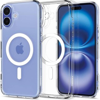 Etui Spigen Ultra Hybrid Mag z MagSafe na iPhone 16 Plus - białe