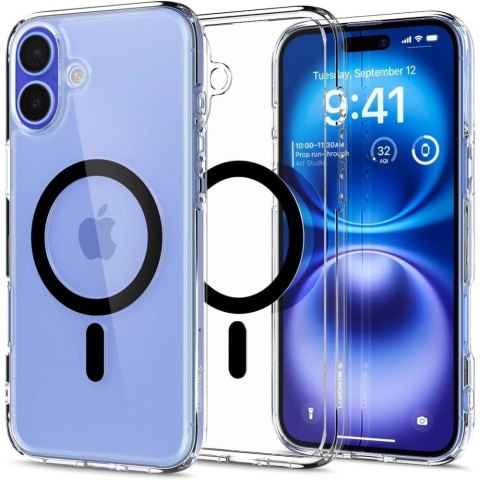 Etui Spigen Ultra Hybrid Mag z MagSafe na iPhone 16 Plus - czarne