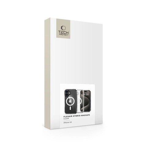 Etui Tech-Protect FlexAir Hybrid MagSafe na iPhone 16 - przezroczyste Etui Tech-Protect FlexAir Hybrid MagSafe na iPhone 16 - przezroczyste