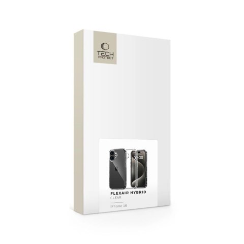 Etui Tech-Protect FlexAir Hybrid na iPhone 16 - przezroczyste Etui Tech-Protect FlexAir Hybrid na iPhone 16 - przezroczyste