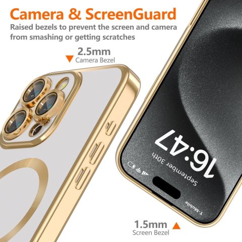 Etui Tech-Protect MagFlex MagSafe na iPhone 16 Pro - złote Etui Tech-Protect MagFlex MagSafe na iPhone 16 Pro - złote